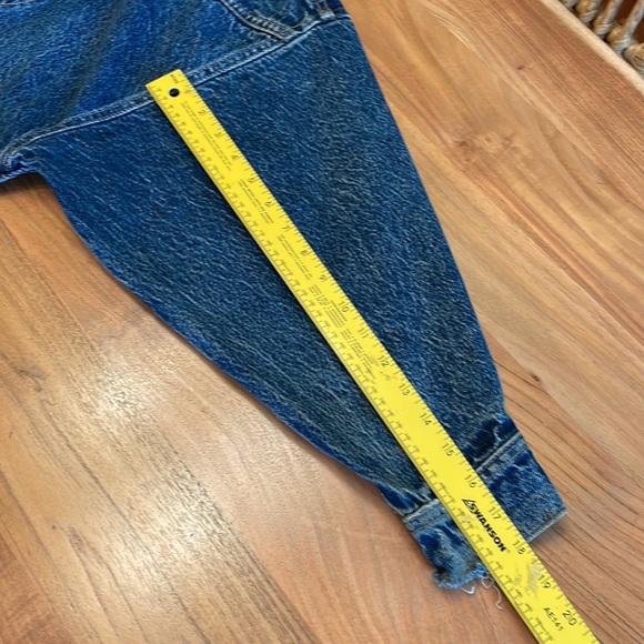 BEATLES painted folk art Jean jacket- Large - Picture 8 of 14